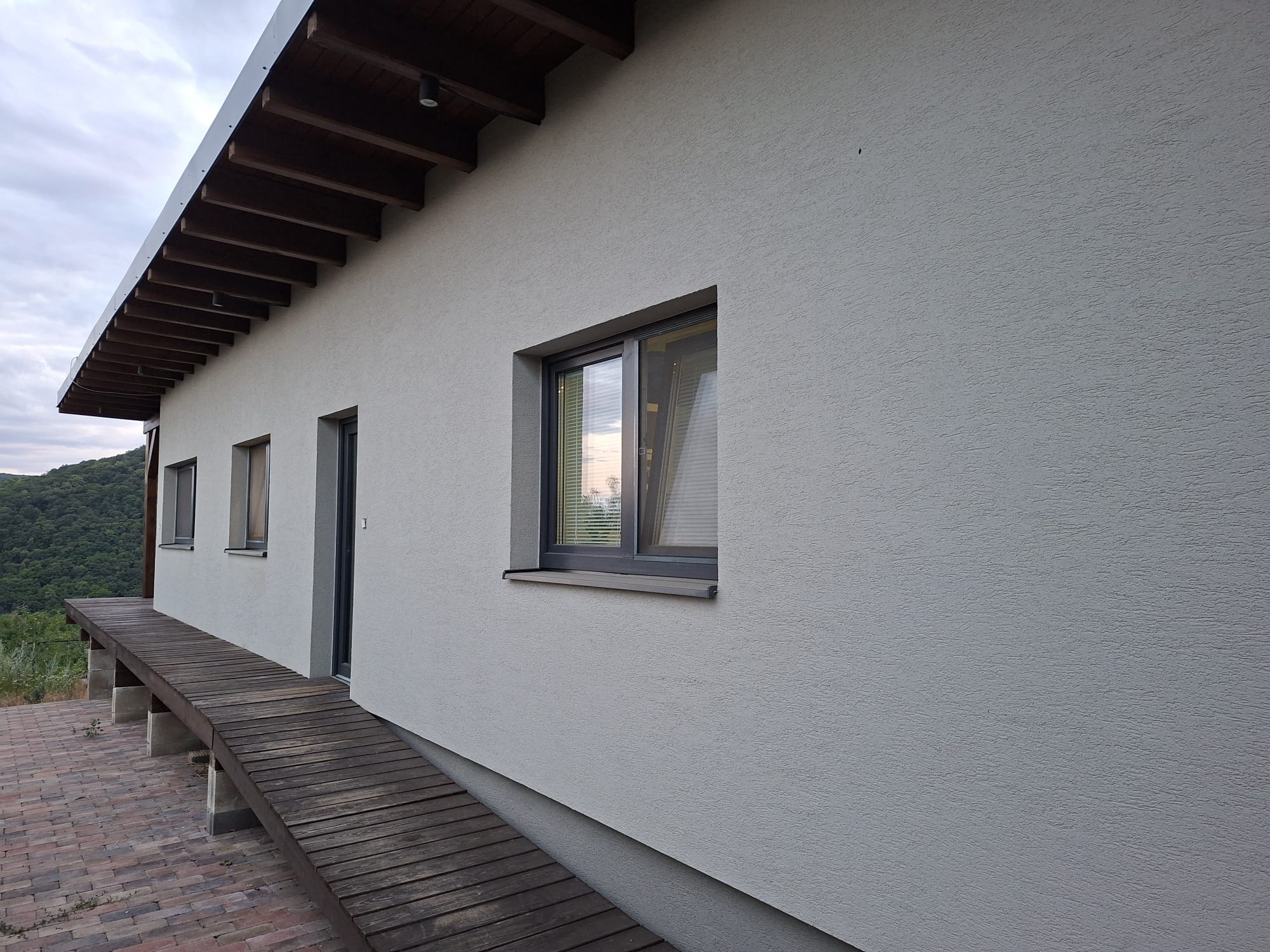 Dokončená fasáda rodinného domu
